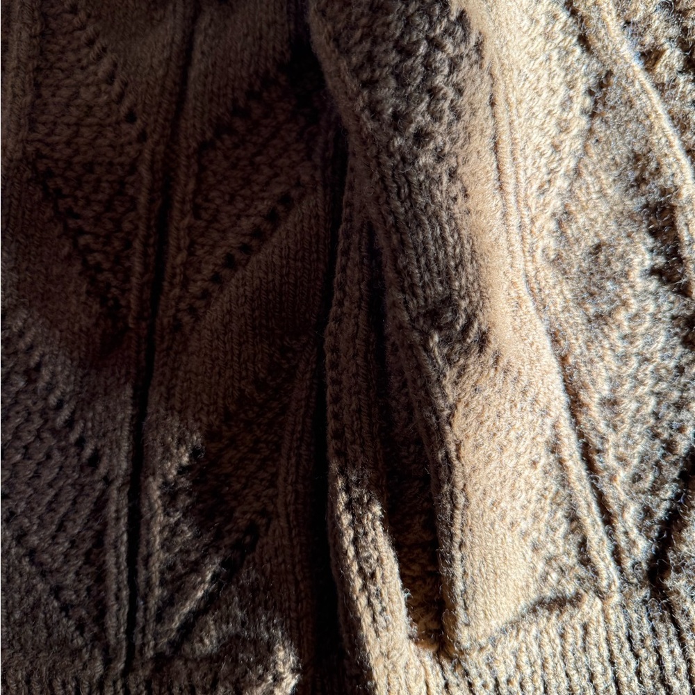 Vintage America Mustard Yellow Knit Button-Front Sweater Vest - Picture 6 of 10